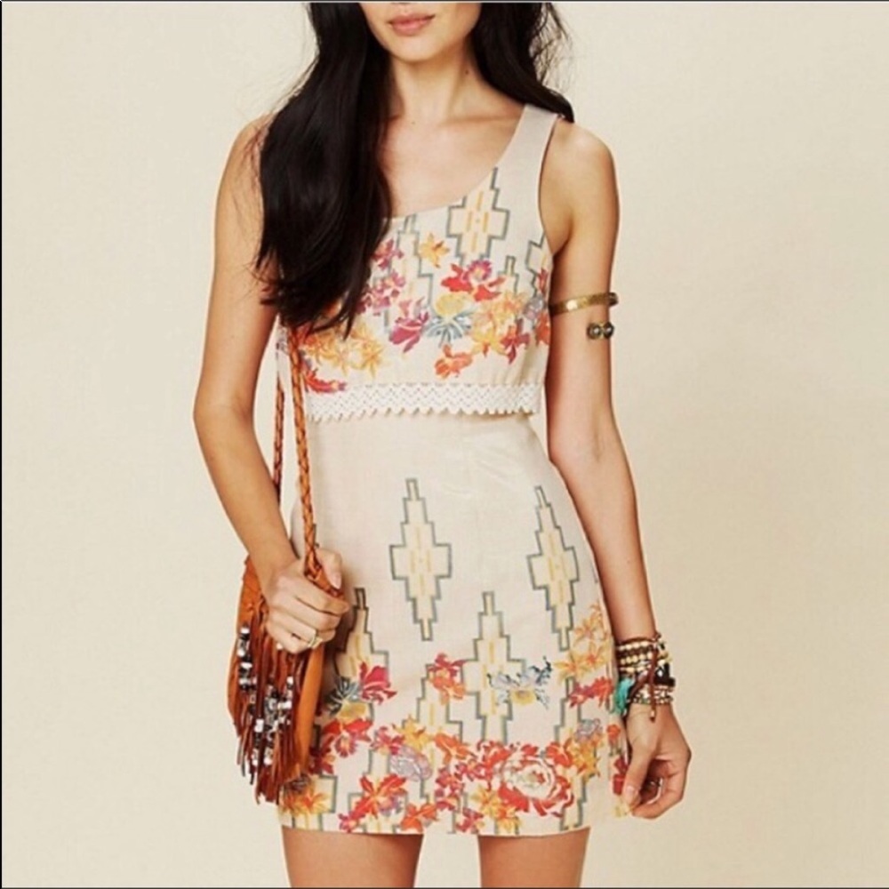 Free People Aztec Big Bang Dress 4 Small